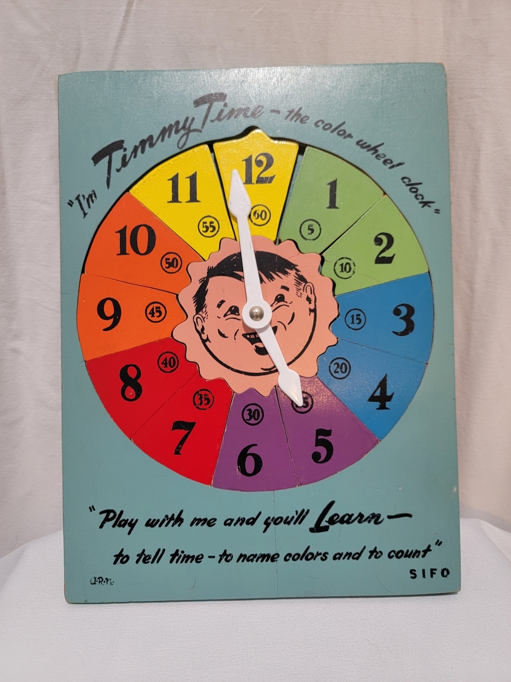 Tinny Time Color Wheel Learning Clock - Multicolor